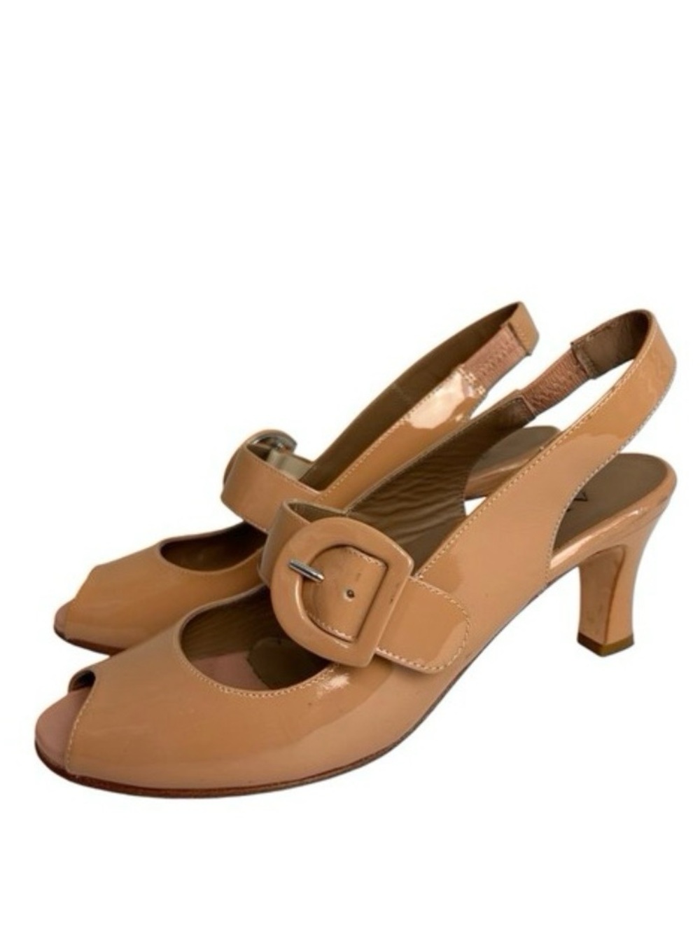 ANYI LU🌷’The Tulip’ Heels Patent Beige